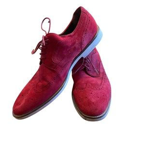 Hugo Boss red suede Loafer